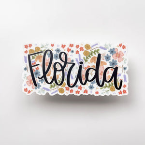 Florida Full Floral Sticker