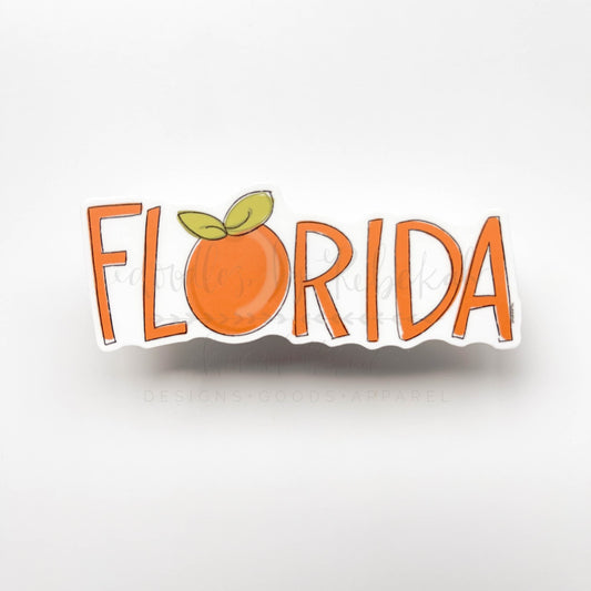 Florida Orange Sticker - Sticker