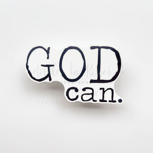 God Can Sticker