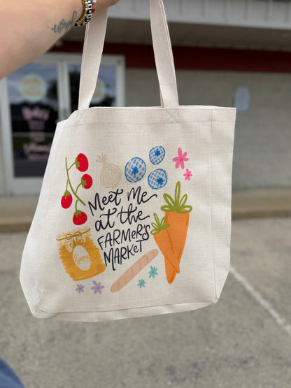 Meet Me at The Farmers Market Tote