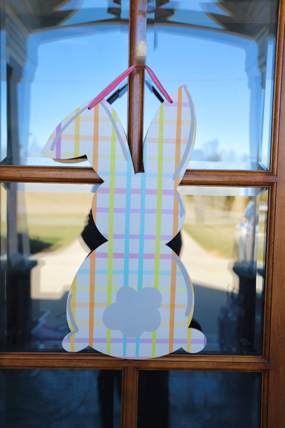 Gingham Bunny Doorhanger