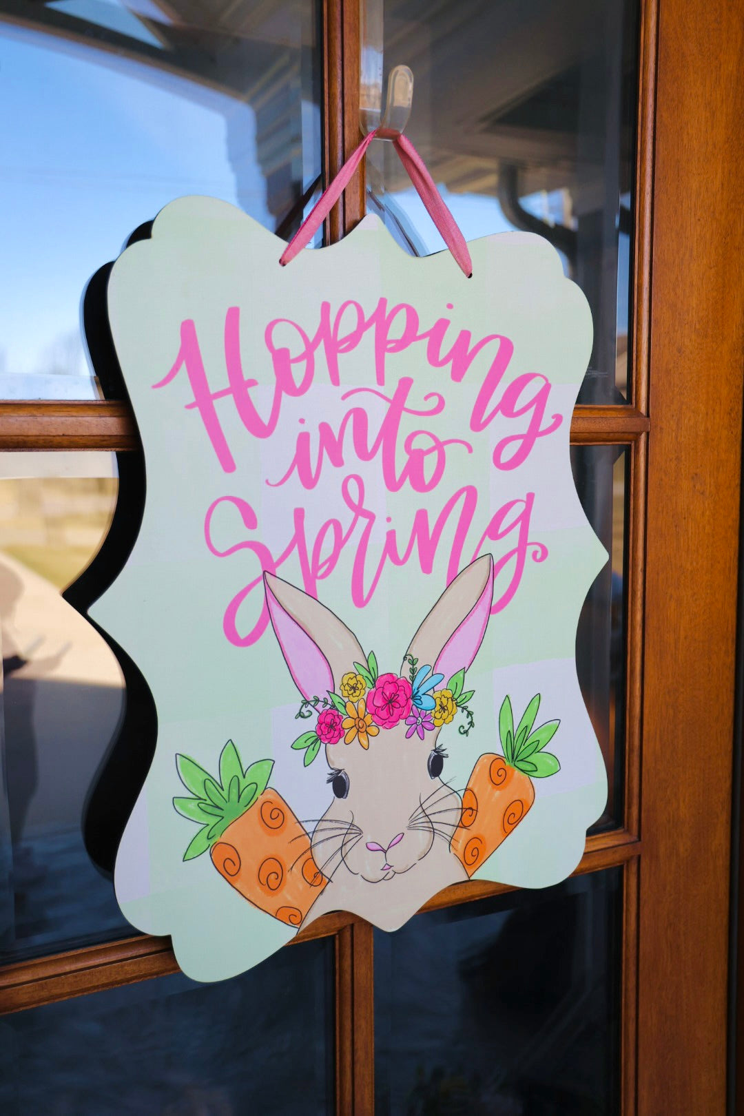 Hopping into Spring Doorhanger