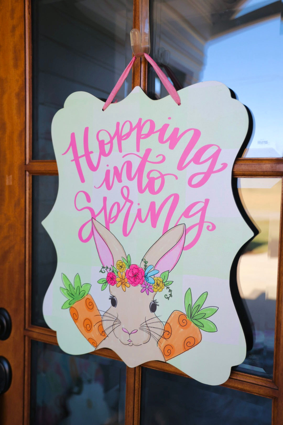 Hopping into Spring Doorhanger