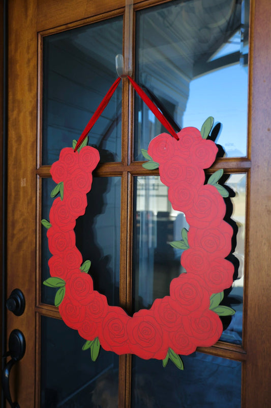 Rose Horseshoe Doorhanger