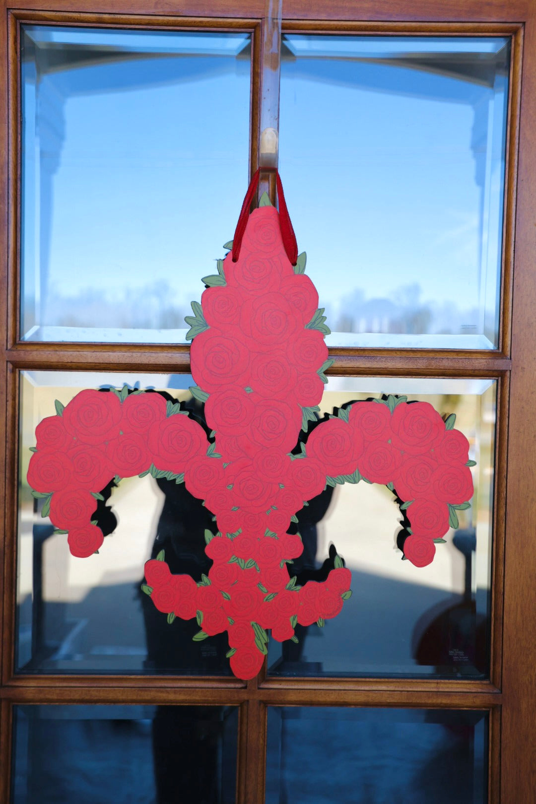 Rose Fleur De Lis Doorhanger