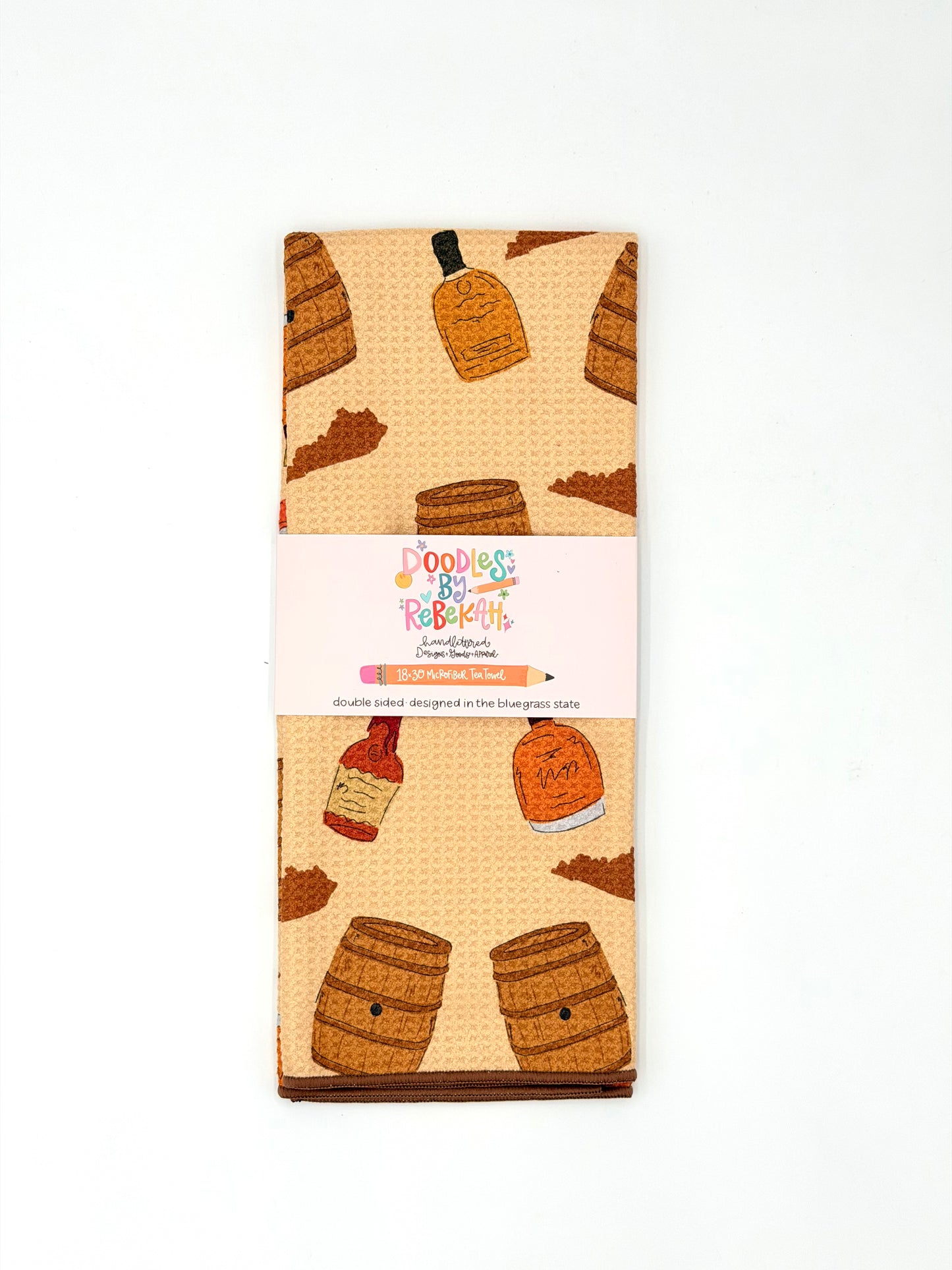 Bourbon- Microfiber Waffle Weave Tea Towel