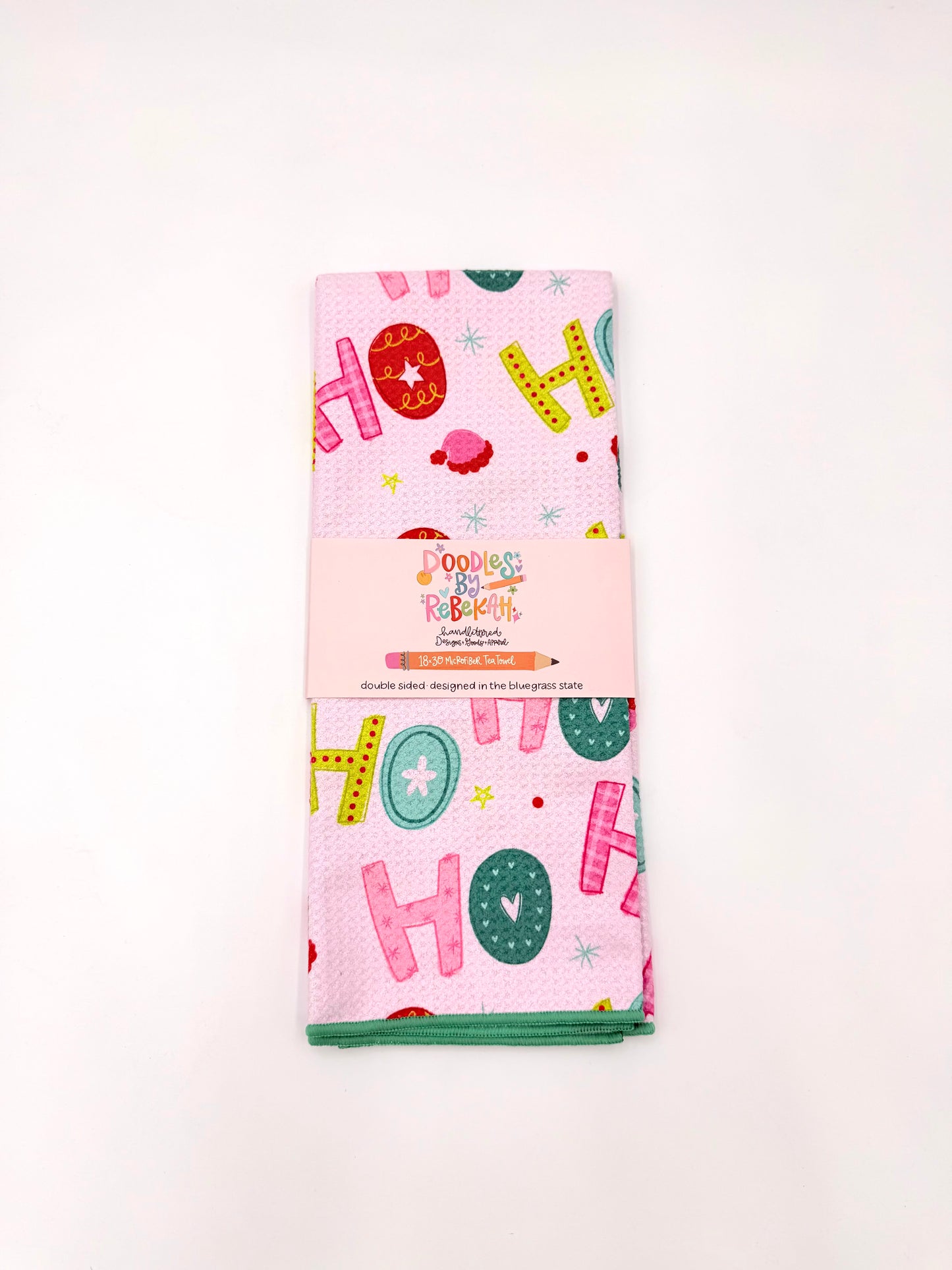 Ho Ho Ho- Microfiber Waffle Weave Tea Towel