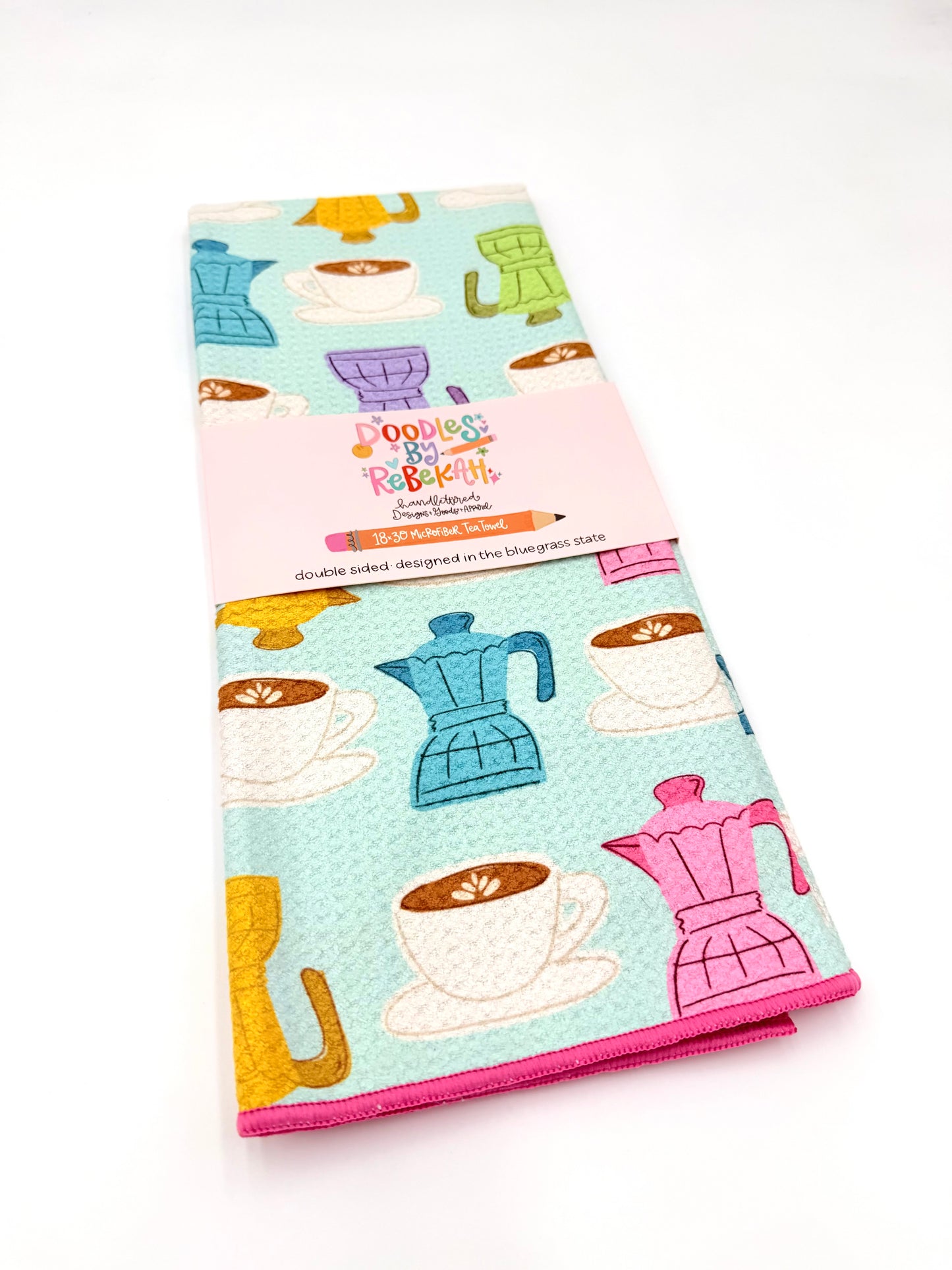 Coffee- Microfiber Waffle Weave Tea Towel