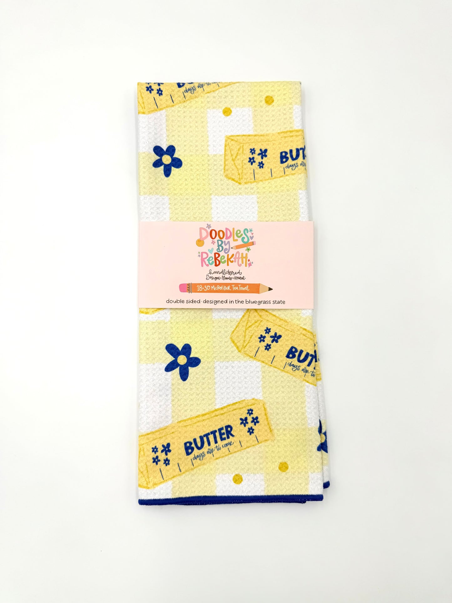 Butter- Microfiber Waffle Weave Tea Towel