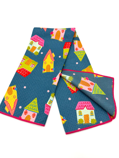 Colorful Home- Microfiber Waffle Weave Tea Towel