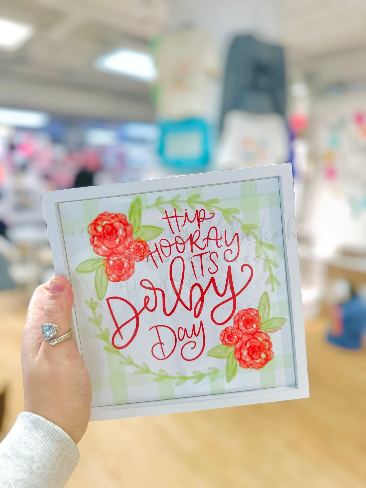 Hip Hooray It’s Derby Day Framed Sign - Print