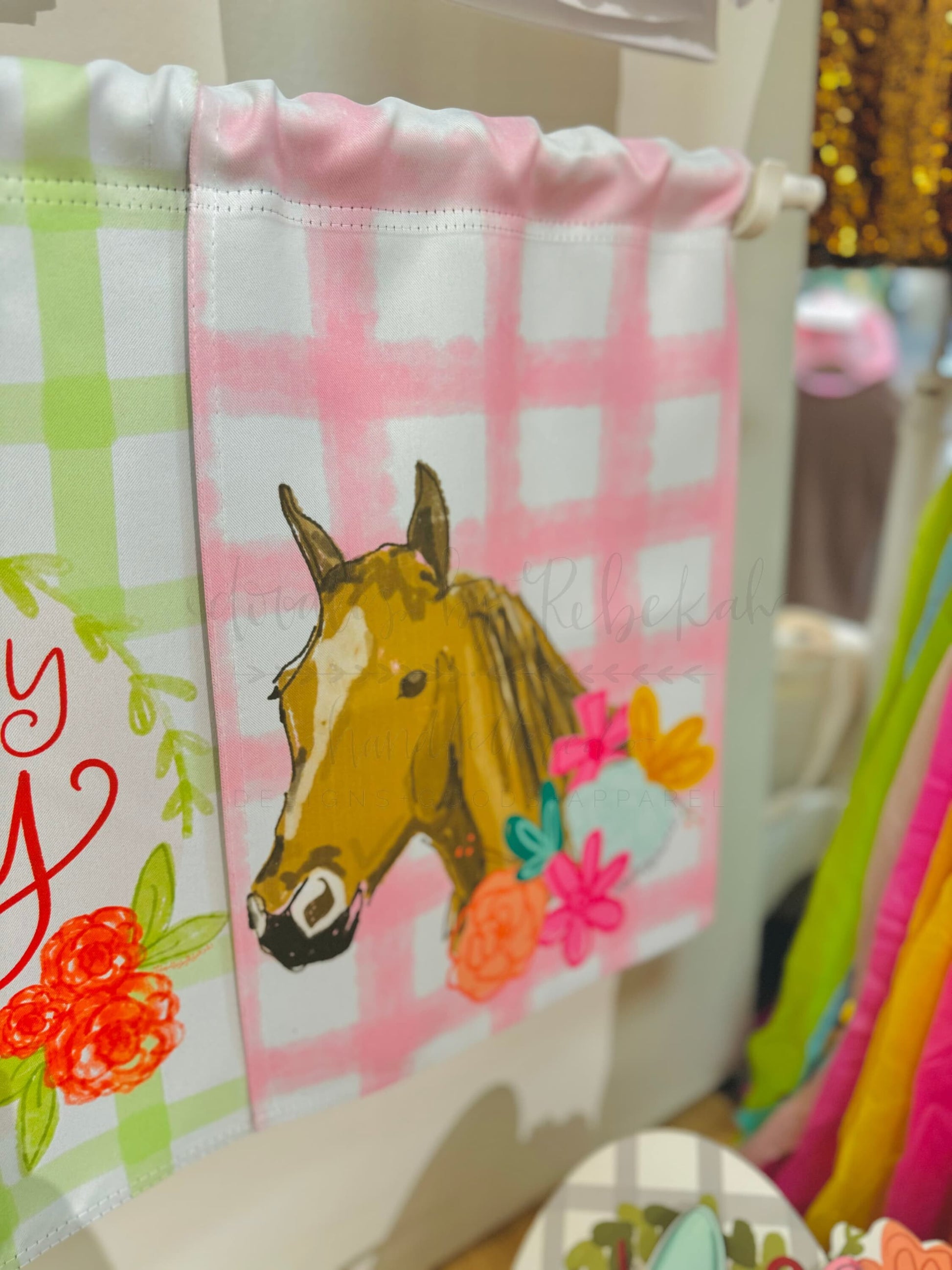 Floral Horse Garden Flag - Garden Flag