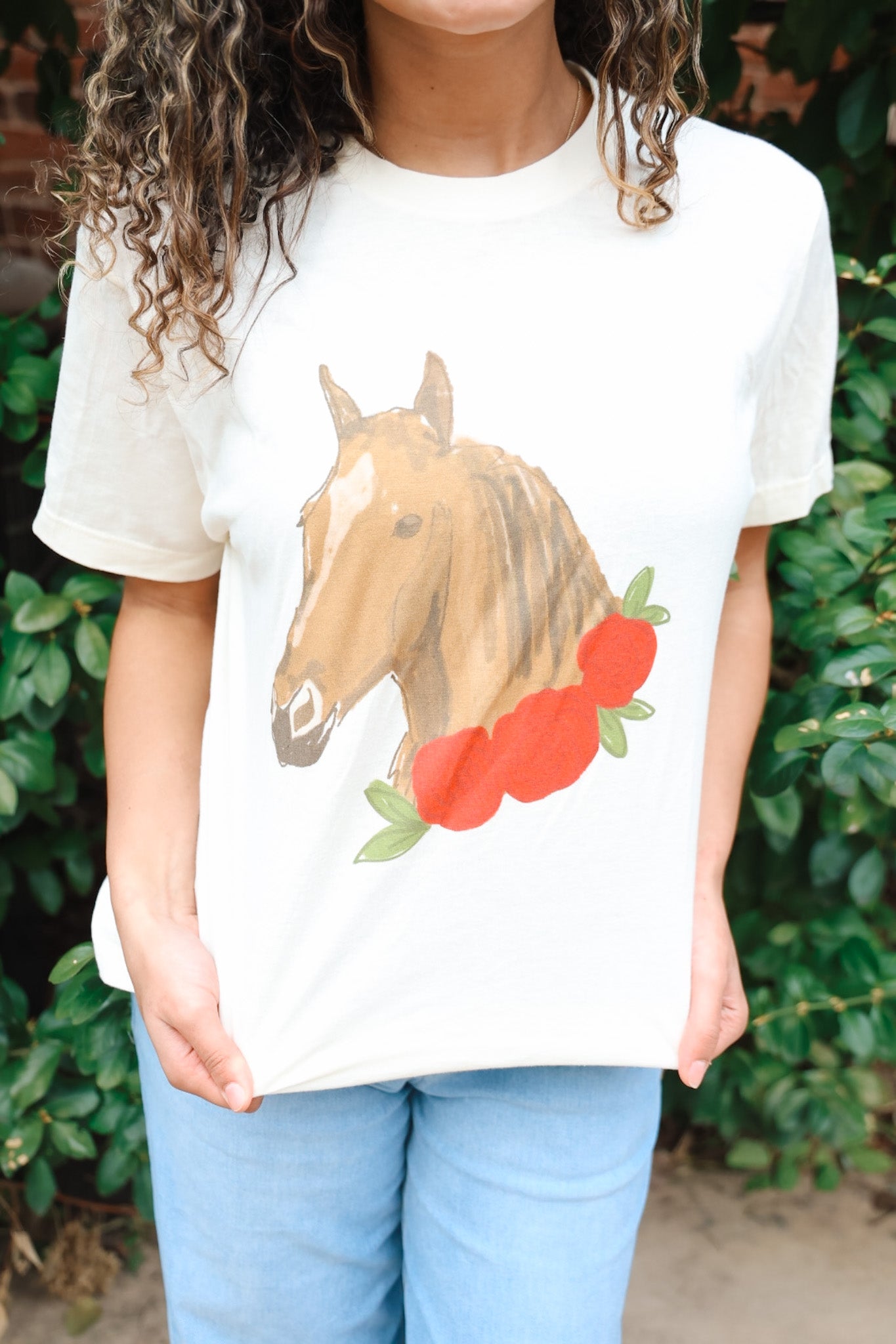 Horse with Roses Tee