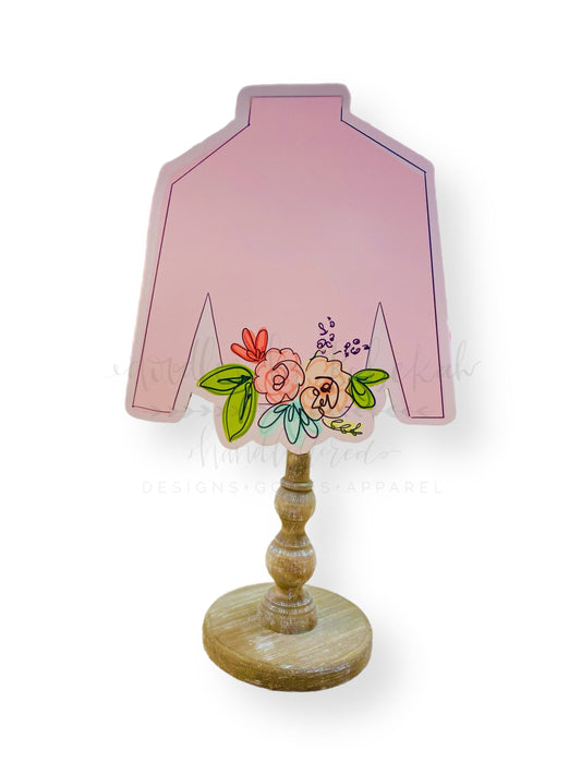 Pink Floral Silks Topper/Attachment - Topper