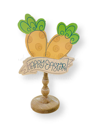 Happy Easter Carrot Doorhanger/Topper/Attachment - Door Hanger