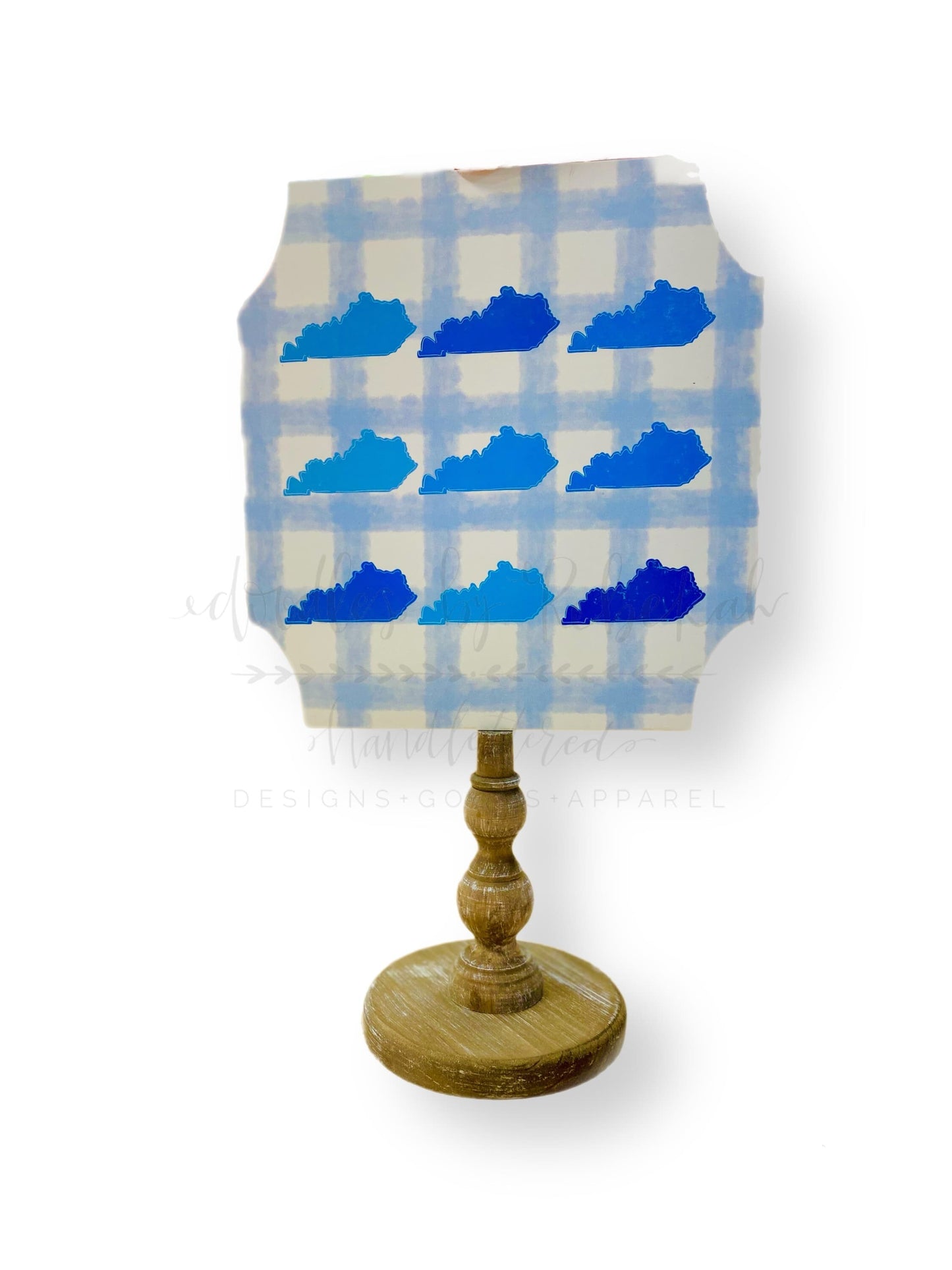 Kentucky Blue Plaid Topper/Attachment - Topper