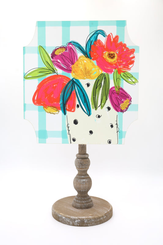 101 Flowers Cut Corner Topper