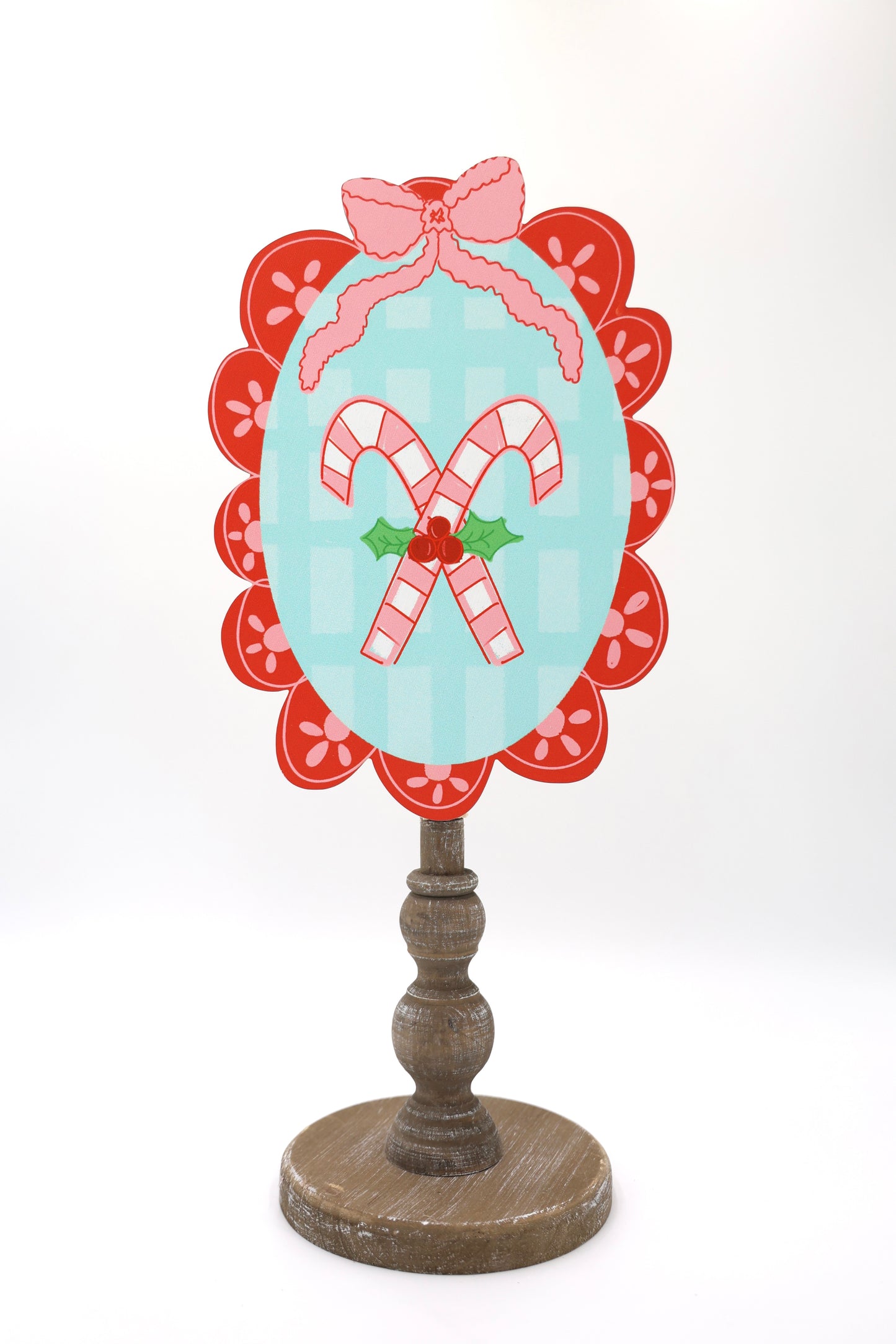 Scallop Candy Canes Topper