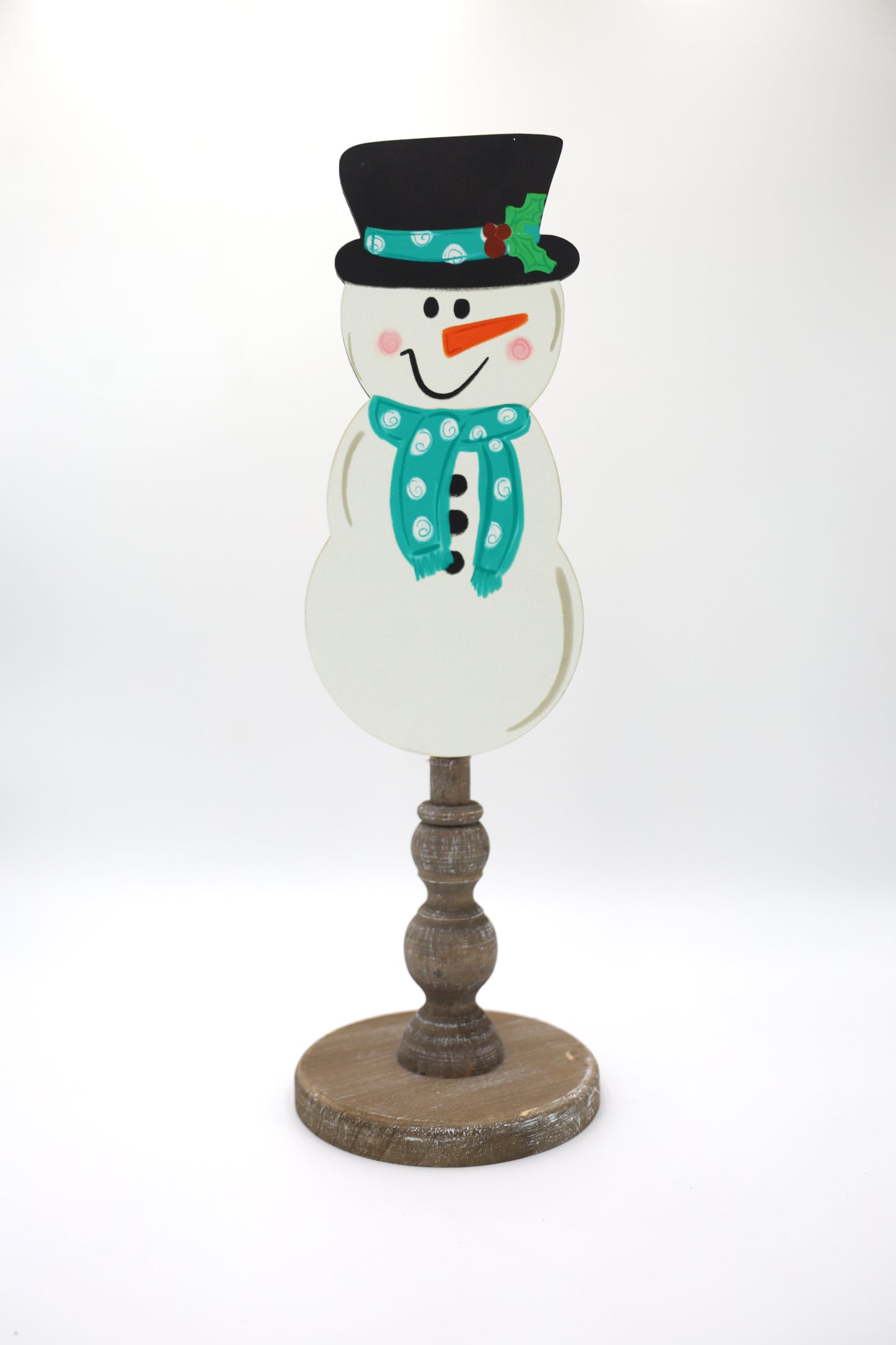 Teal Snowman Topper