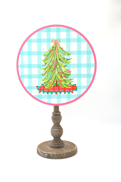 Bow Tree Circle Topper