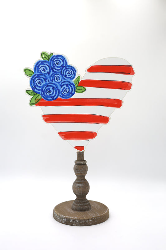 Flowery USA Flag Topper