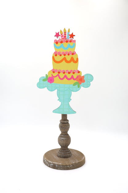 Colorful Tiered Cake Topper