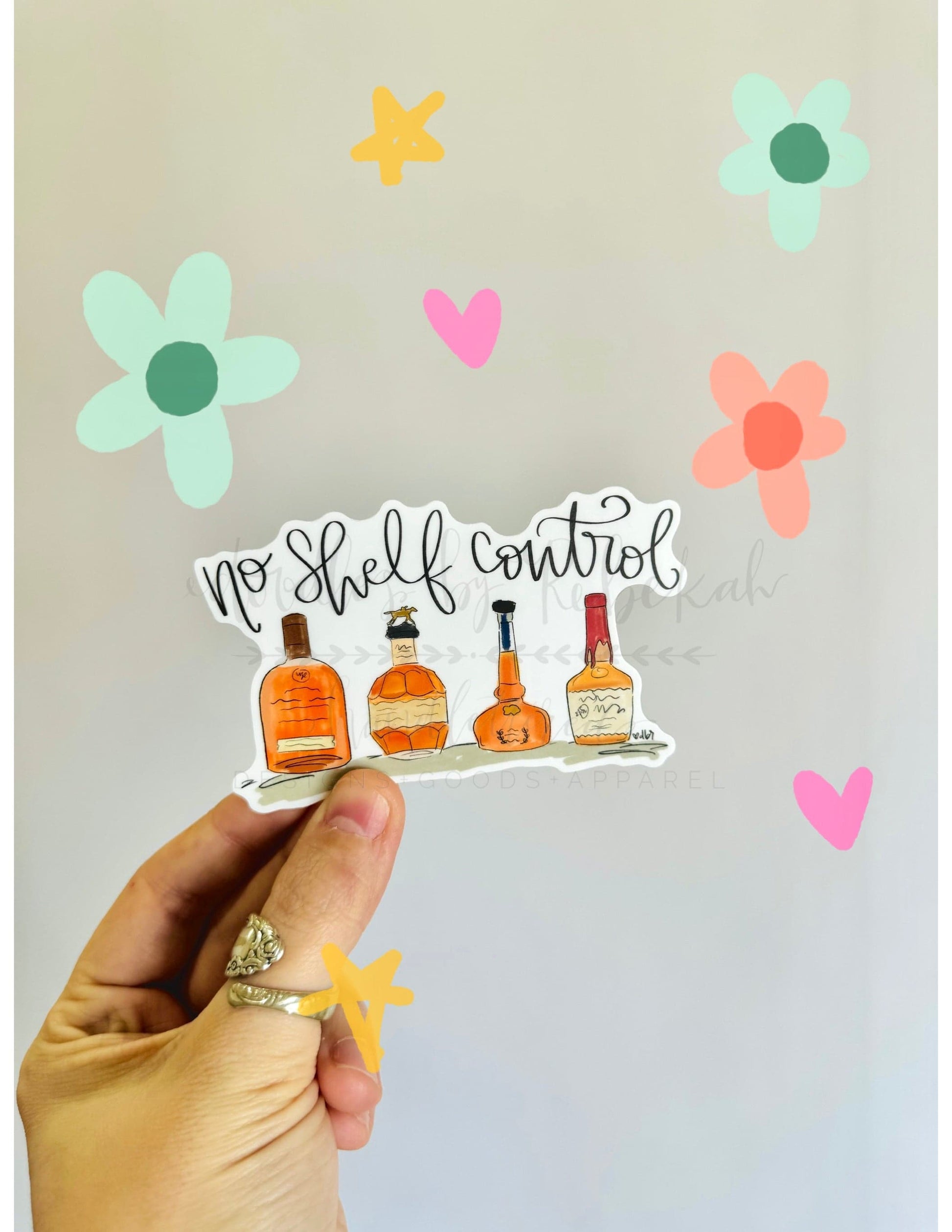 No Shelf Control Bourbon Sticker - Sticker