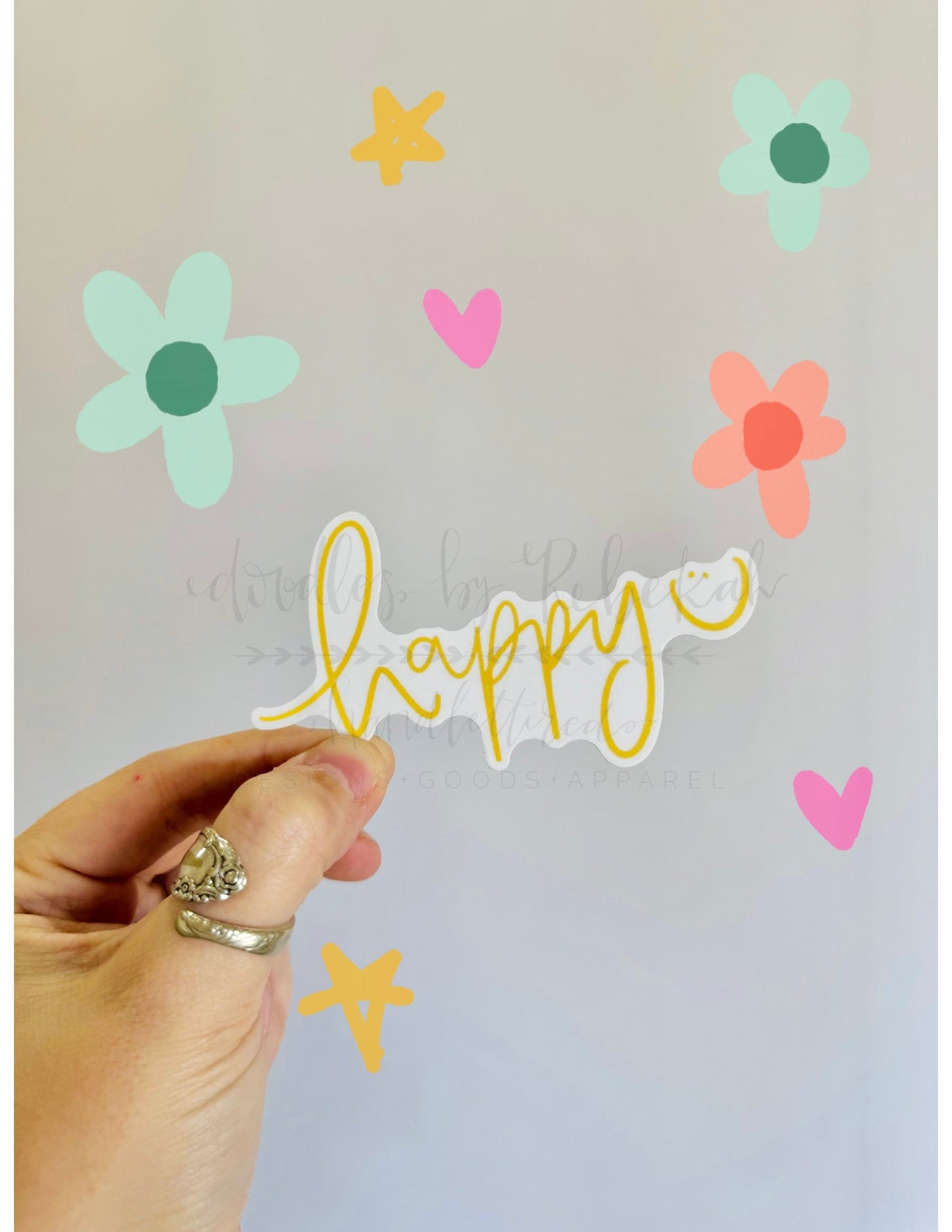 Happy Yellow Smiley Sticker - Sticker