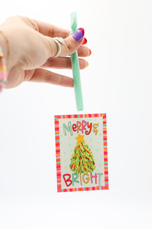 Merry and Bright Melissa Tree Acrylic Ornament