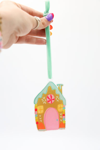 Colorful Gingerbread Acrylic Ornament