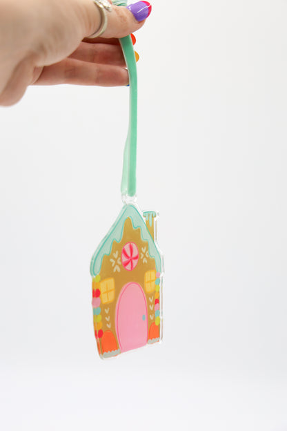 Colorful Gingerbread Acrylic Ornament