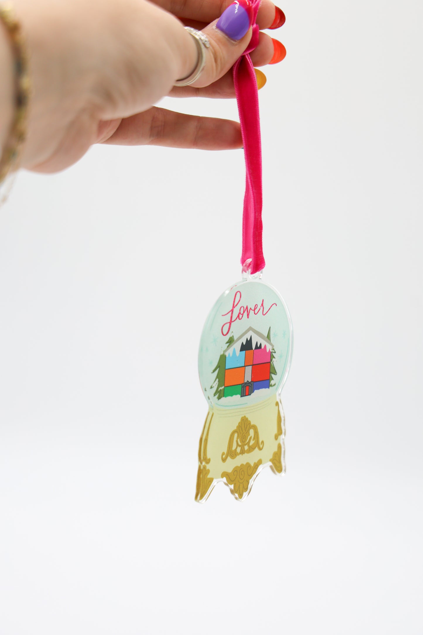 Lover Snowglobe Acrylic Ornament