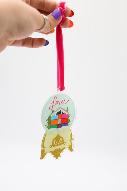 Lover Snowglobe Acrylic Ornament
