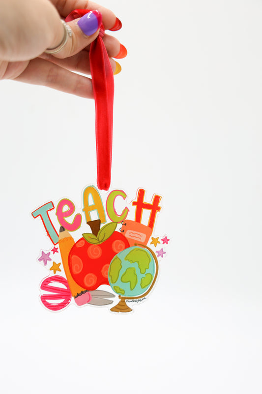 Teach Icons Acrylic Ornament