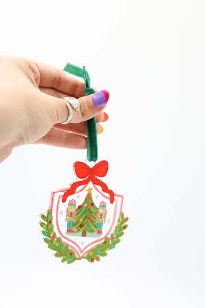 Nutcracker Crest Acrylic Ornament