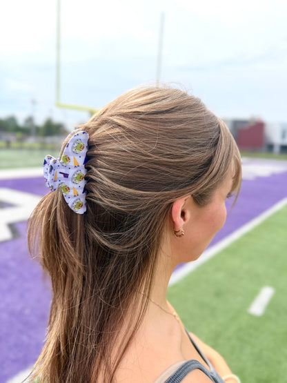 Purple & Gold Gameday Claw Clip