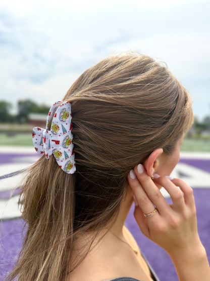 Crimson & Gray Gameday Claw Clip