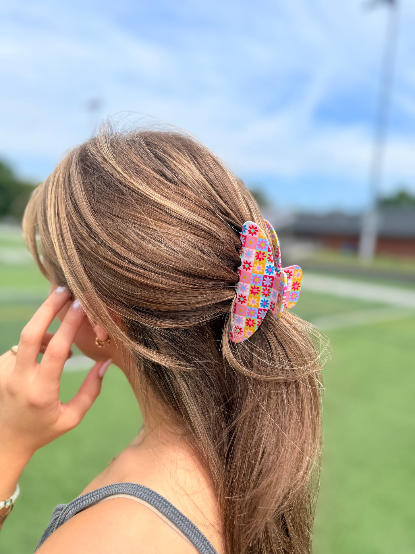 Hippie Daisy Claw Clip