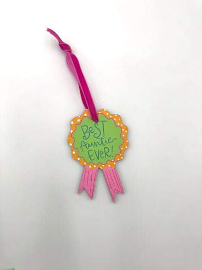 Best Auntie Ever Wooden Ornament