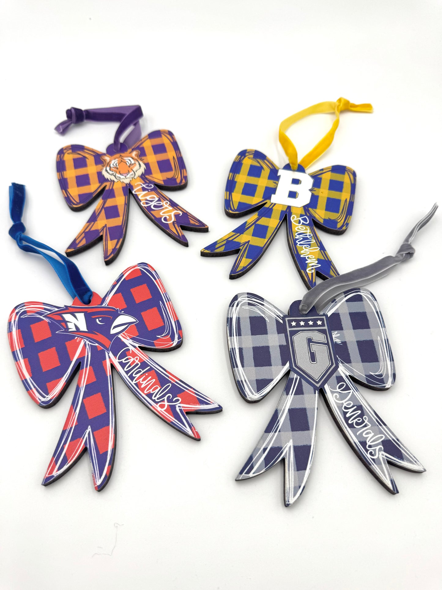 Custom School Logo Wooden Ornaments