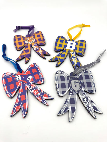 Custom School Logo Wooden Ornaments