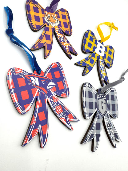 Custom School Logo Wooden Ornaments