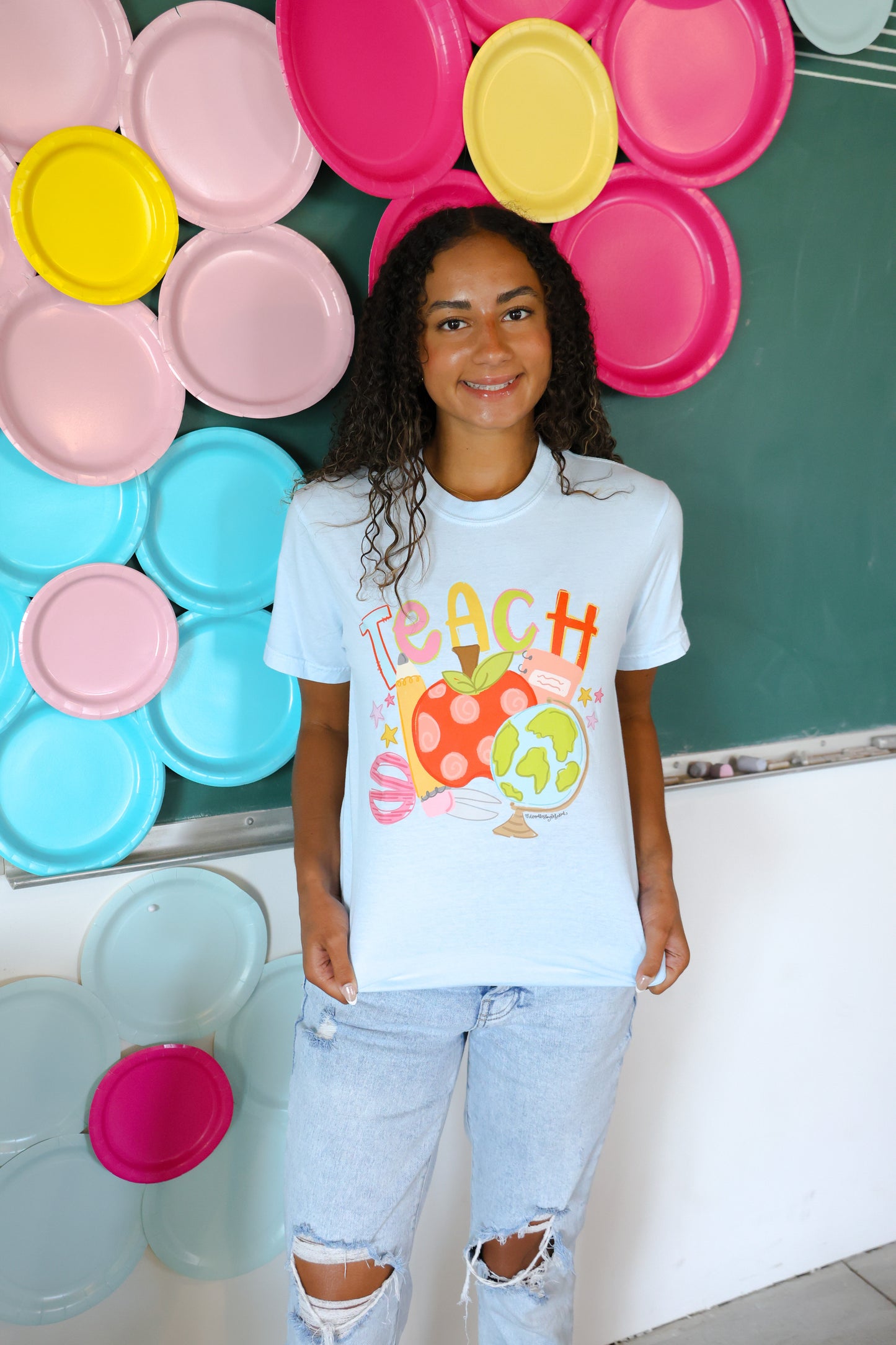 Teach Icons Chambray Tee