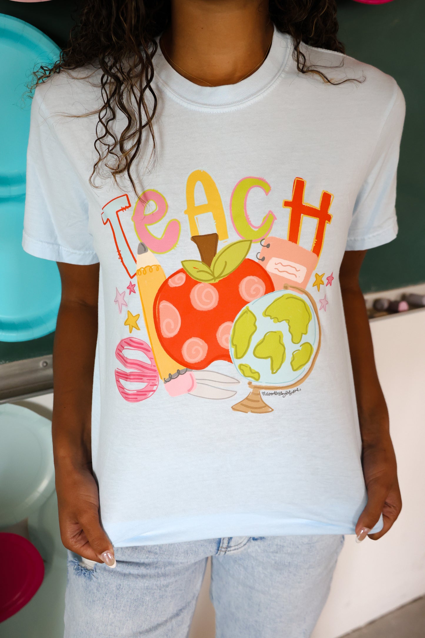 Teach Icons Chambray Tee