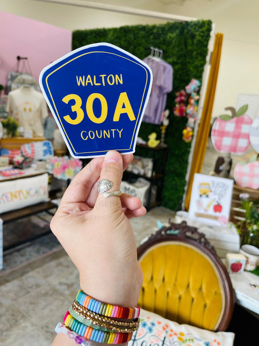 Walton County 30A Sticker - Sticker