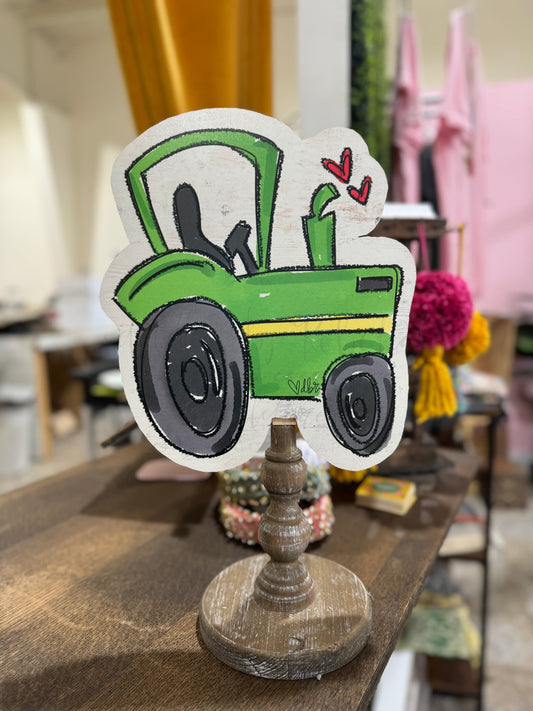 Green Tractor Topper/Attachment - Door Hanger