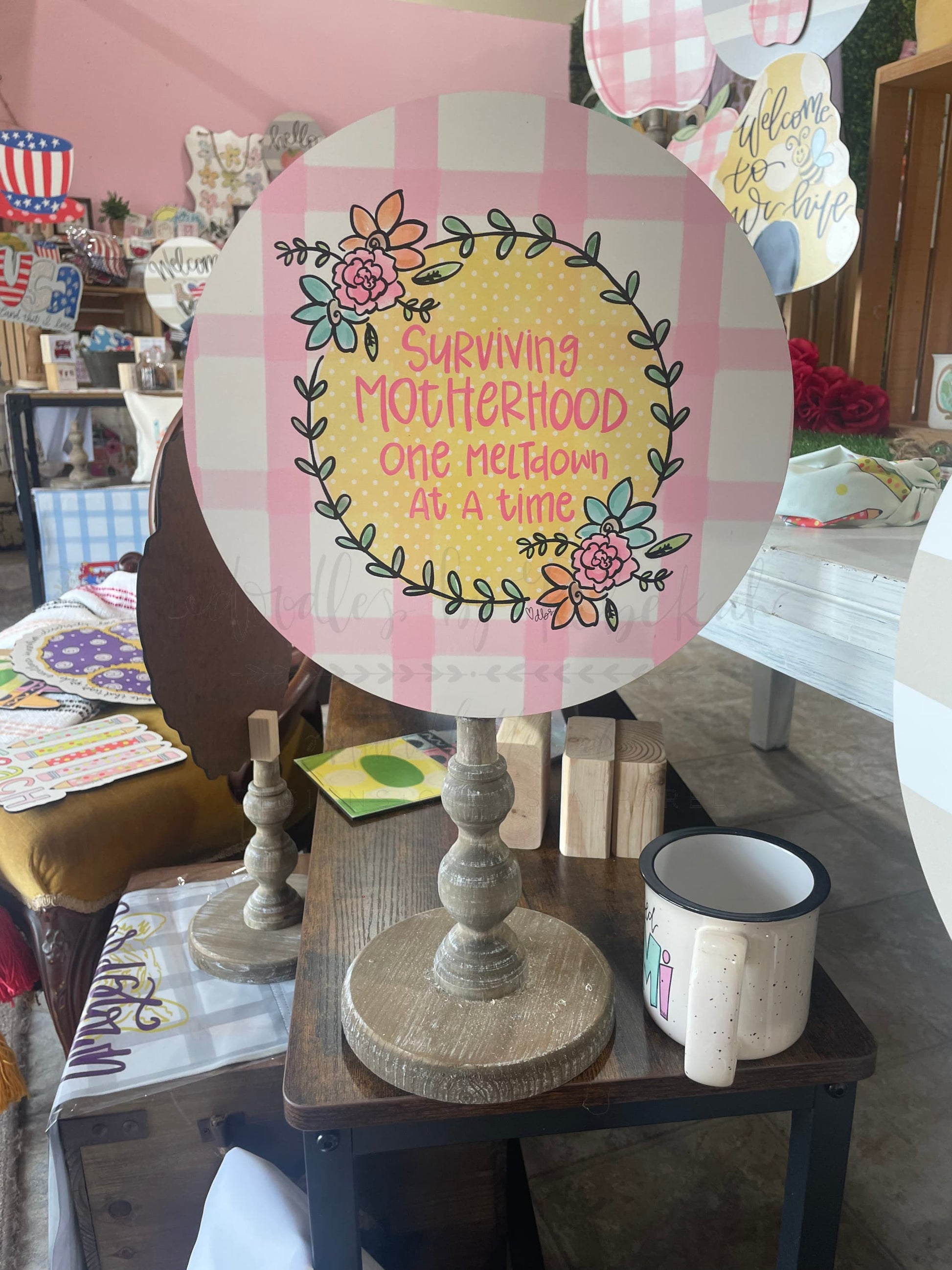 Surviving Motherhood Topper/Attachment - Door Hanger