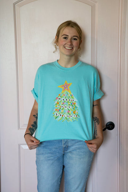 Merry and Bright Friendship Tree Tee