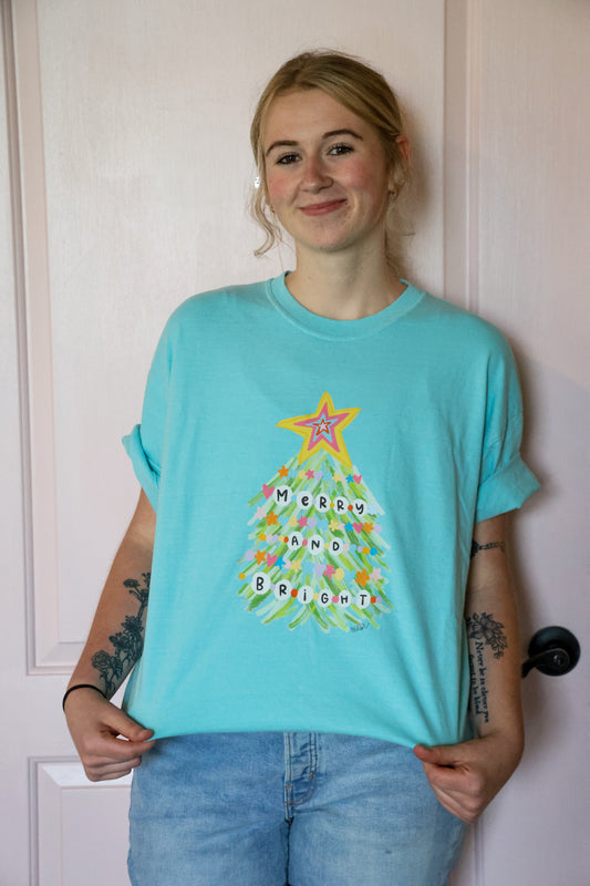 Merry and Bright Friendship Tree Tee