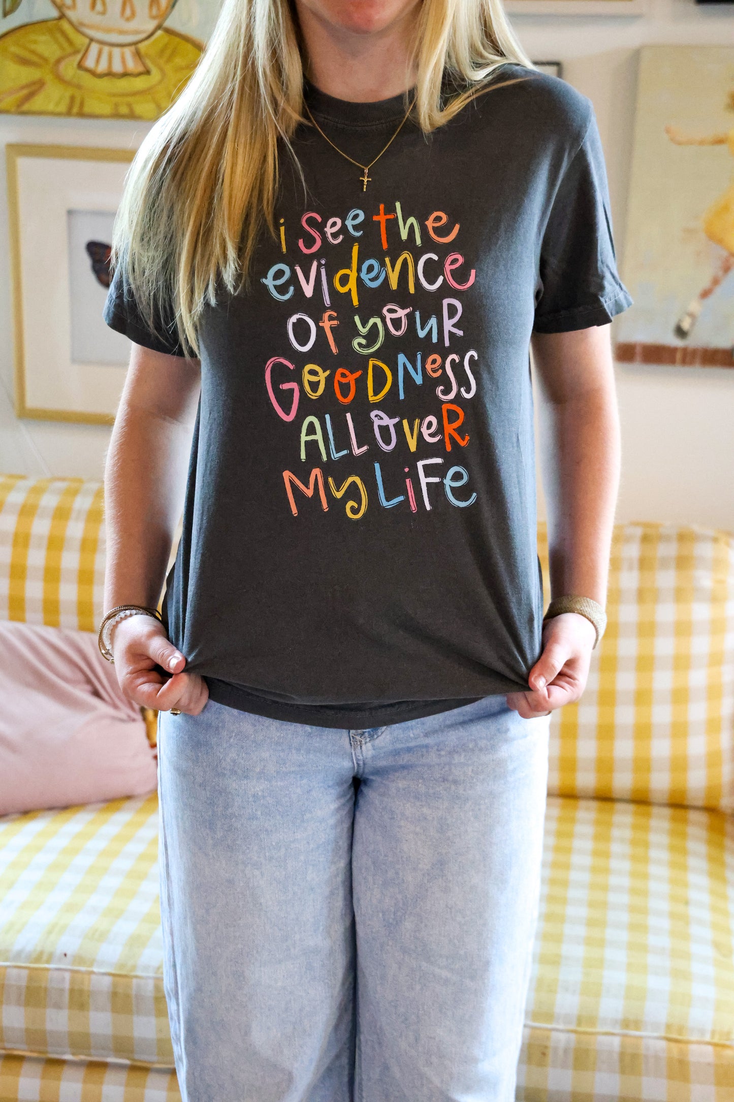 Evidence of Your Goodness Pepper Tee